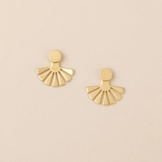 Sunburst Ear Jacket Gold Vermeil - Refined Earring Collection