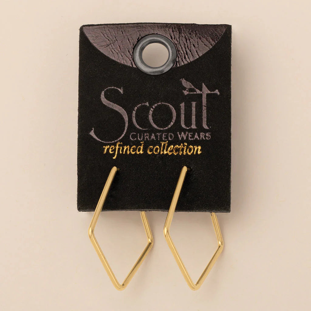 Orion Diamond Hoop Gold Vermeil - Refined Earring Collection