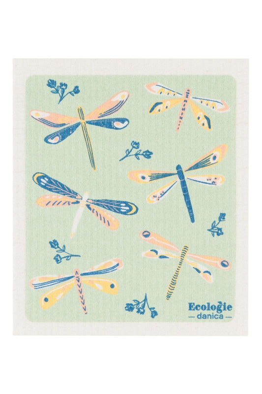 Dragonflies Swedish Dish Cloth