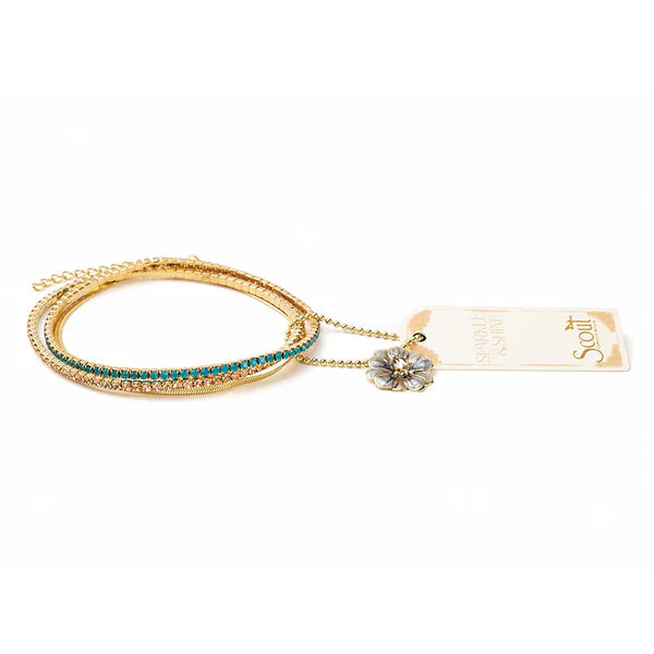 Sparkle & Shine Rhinestone Bracelet Trio - Assorted