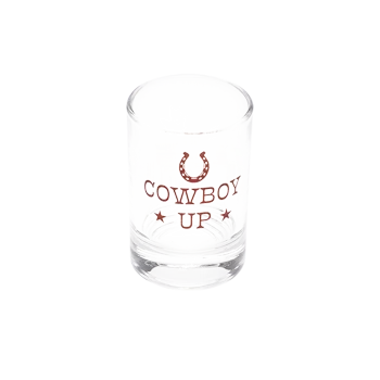 Cowboy Up Shot Glass