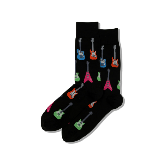 HOTSOX Men's Electric Guitar Crew Sock