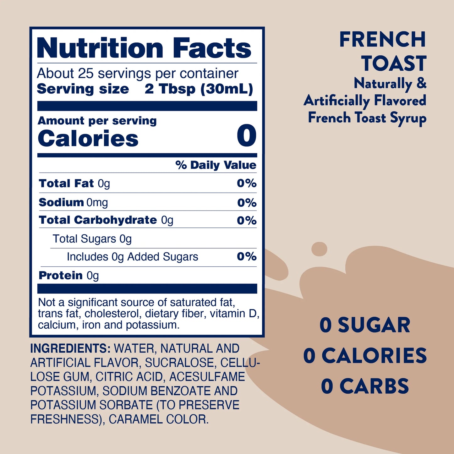 Sugar Free French Toast Syrup