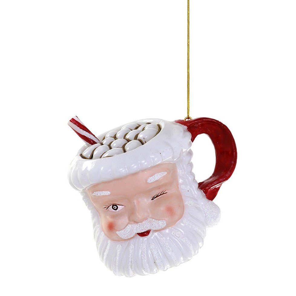 Vintage Santa Mug Ornament