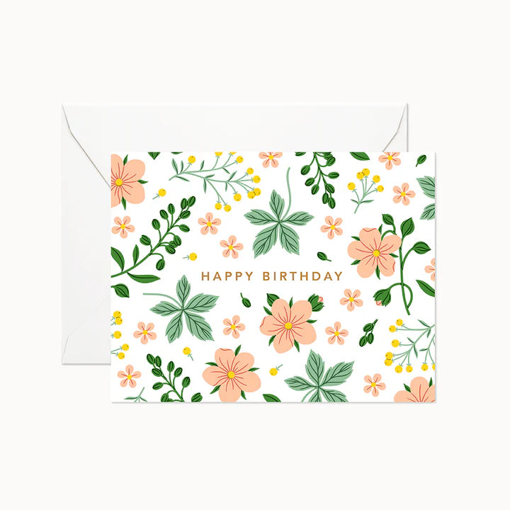 Wild Garden Birthday I Greeting Card
