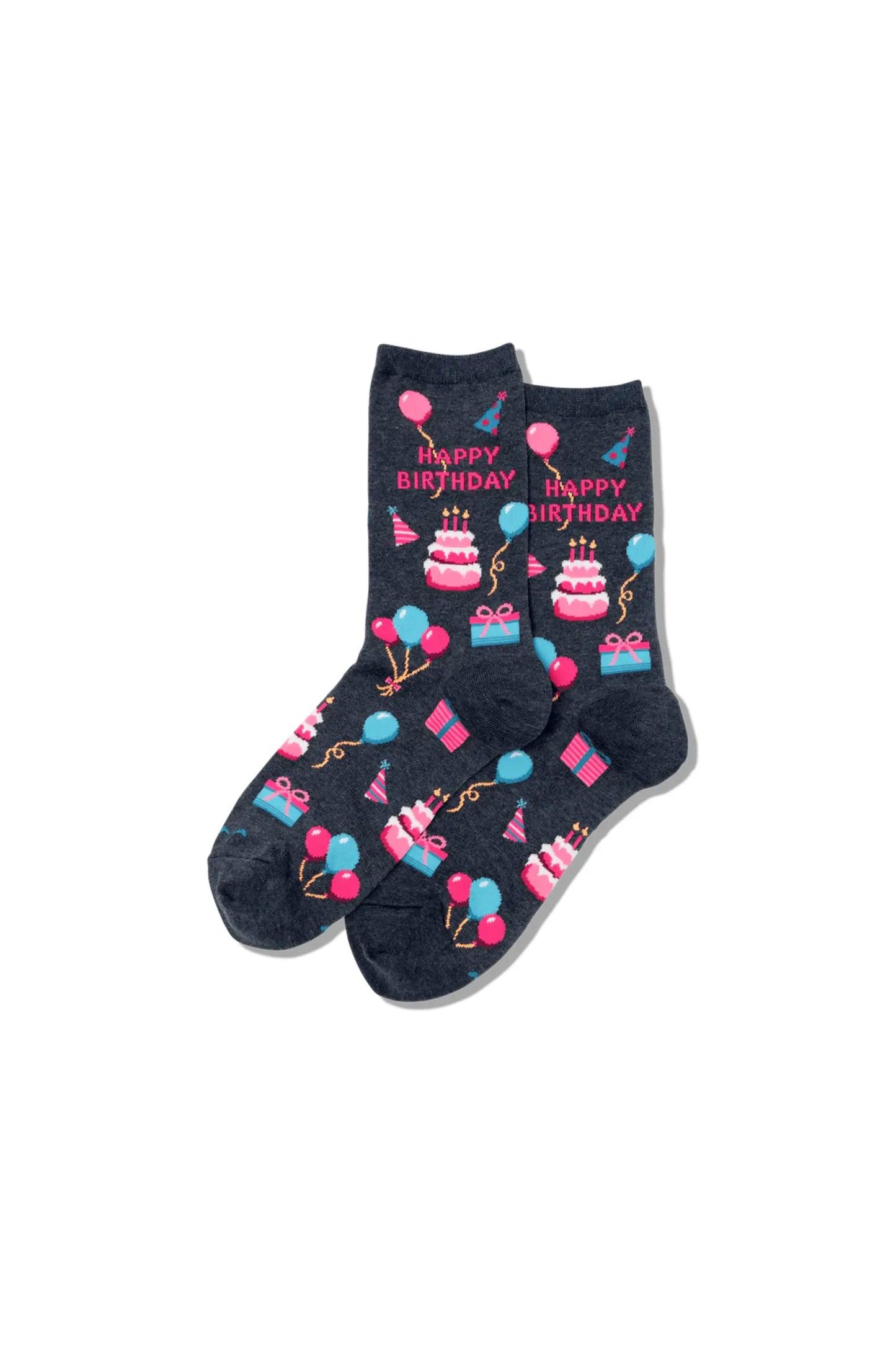 HOTSOX Women's "Happy Birthday" Crew Socks