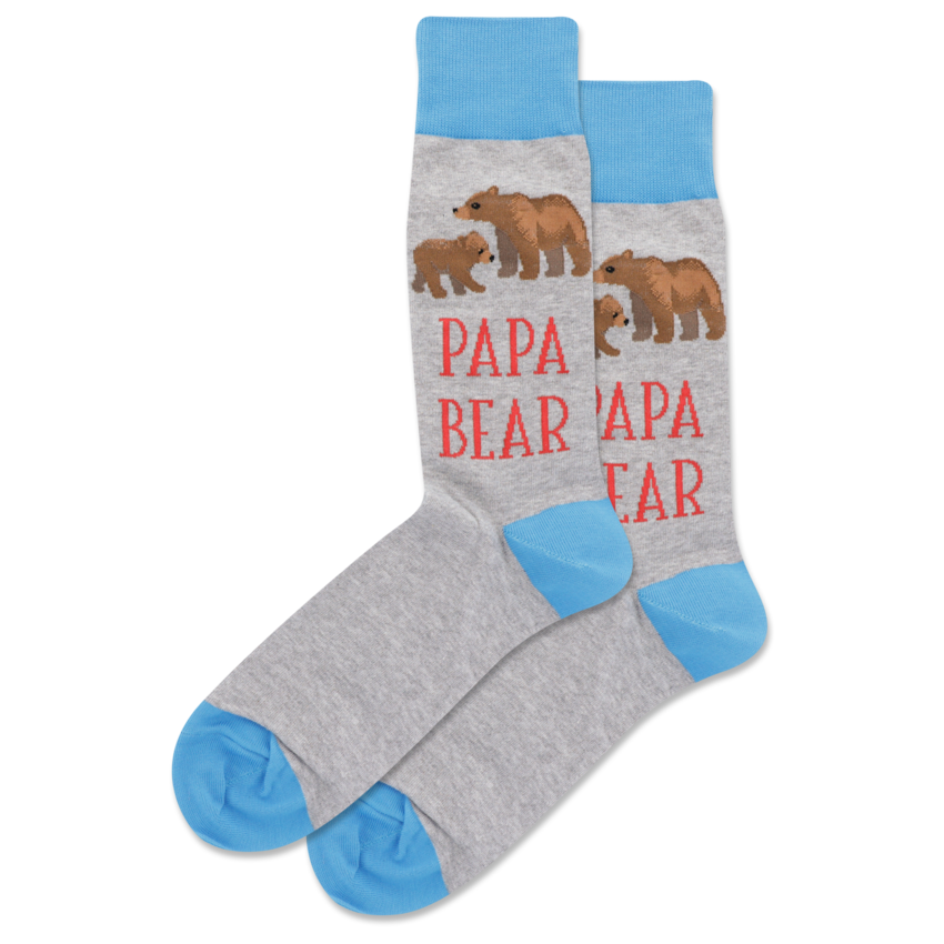 HOTSOX Men's Papa Bear Crew Sock