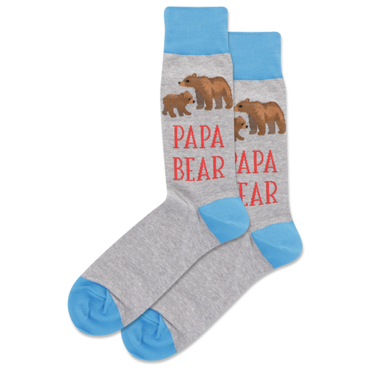 HOTSOX Men's Papa Bear Crew Sock