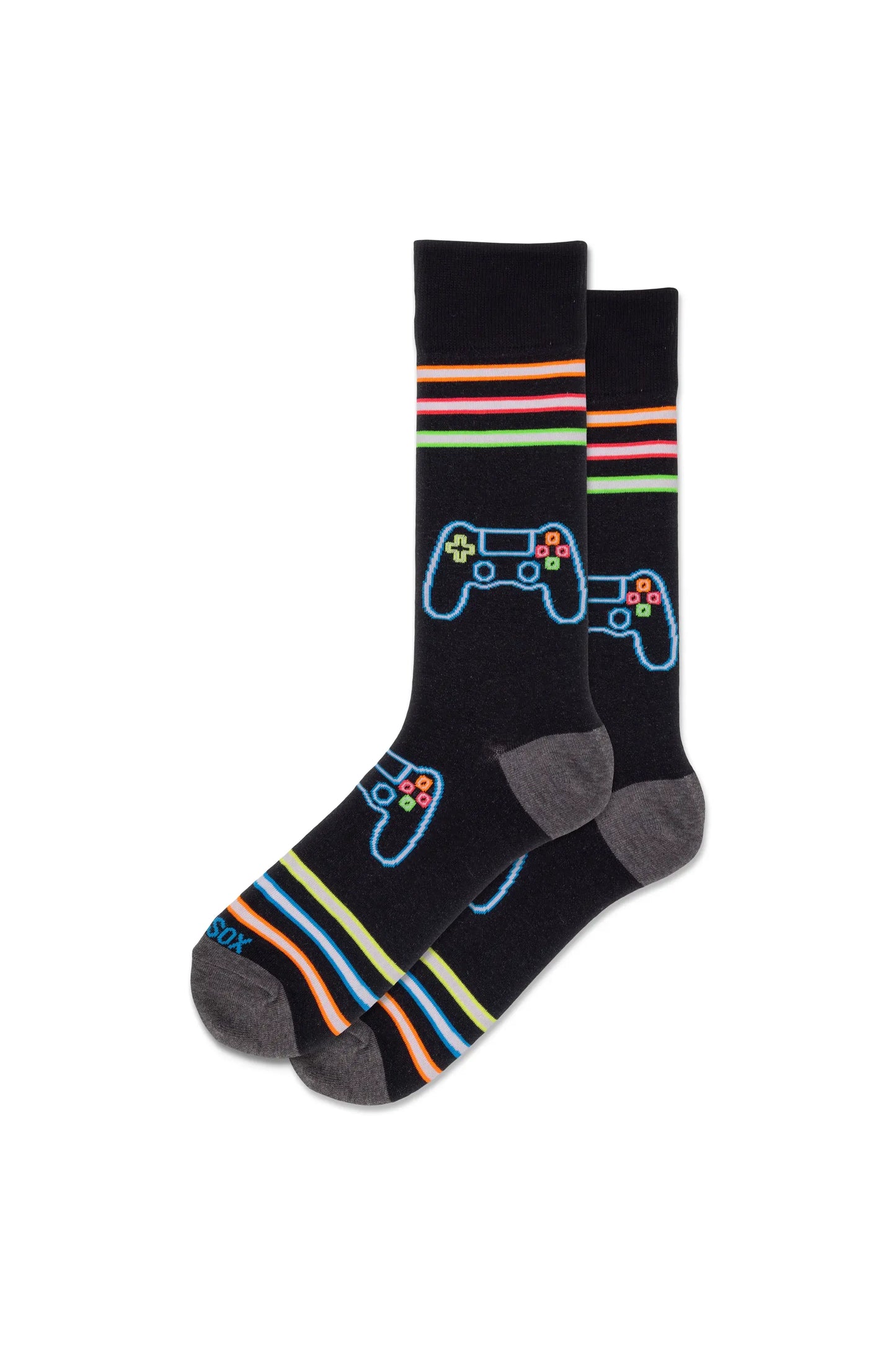 HOTSOX Men's Neon Gamer Crew Socks