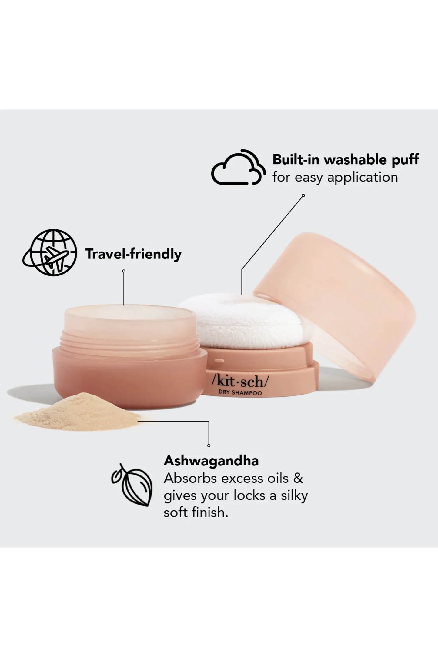 Volumizing Dry Shampoo Puff - Light