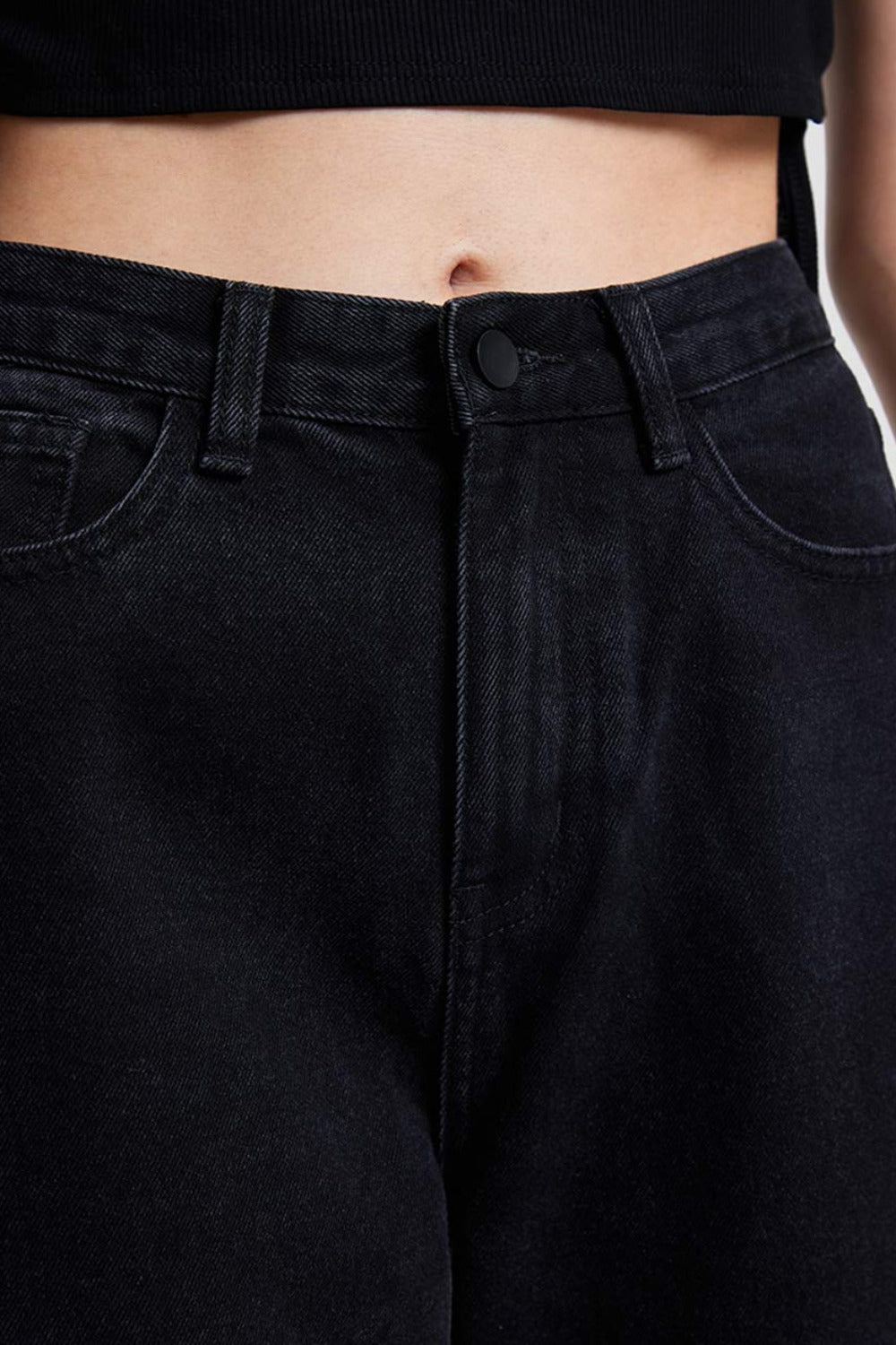 High Waist Straight Jeans
