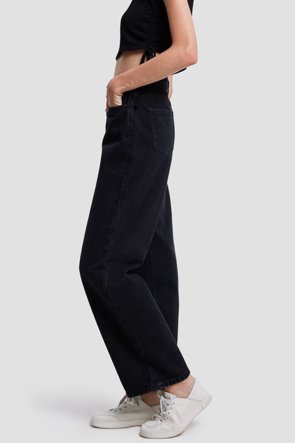 High Waist Straight Jeans