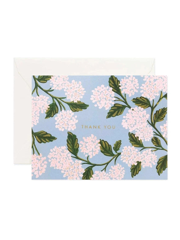 Hydrangea Thank You Card