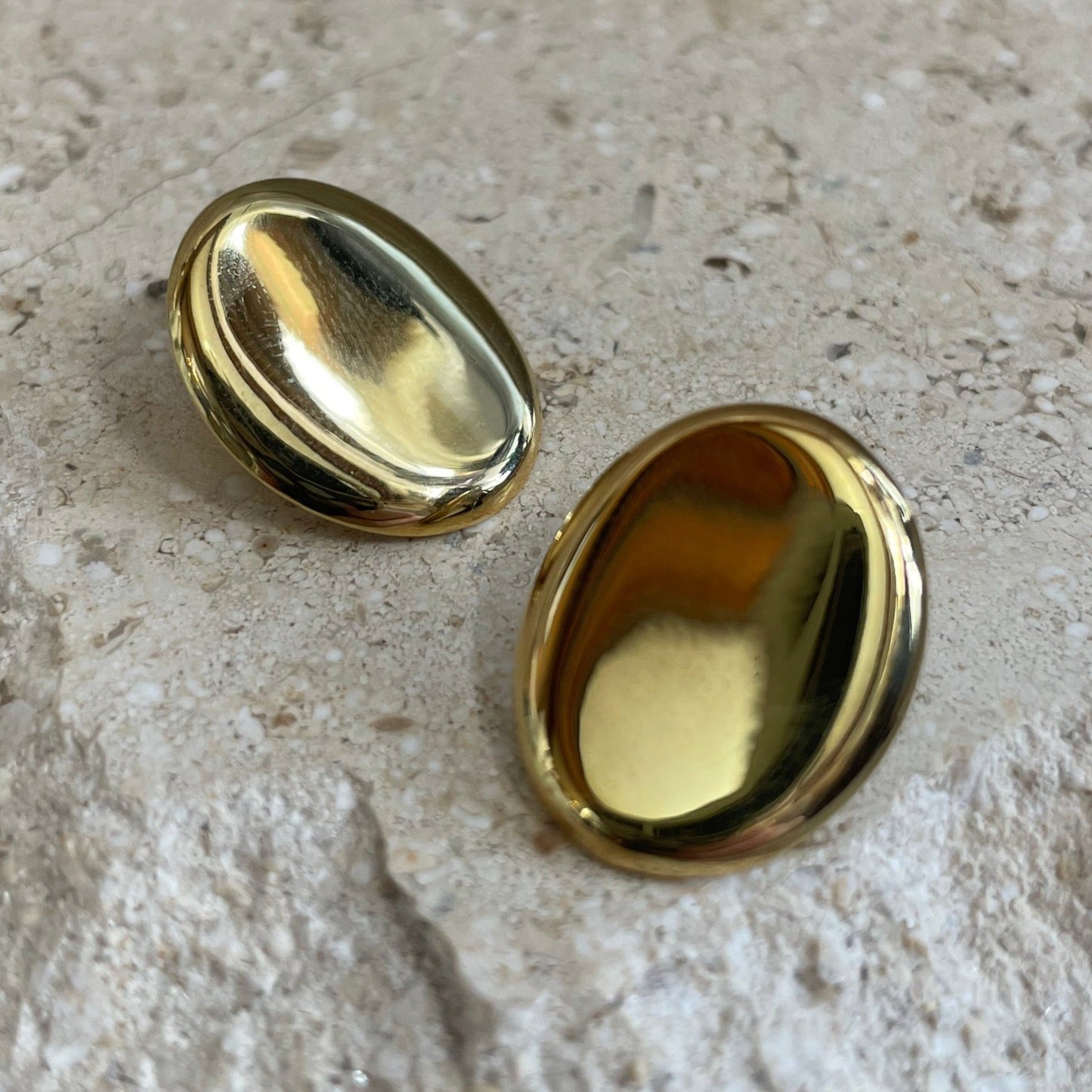 Minimalist Oval Earrings