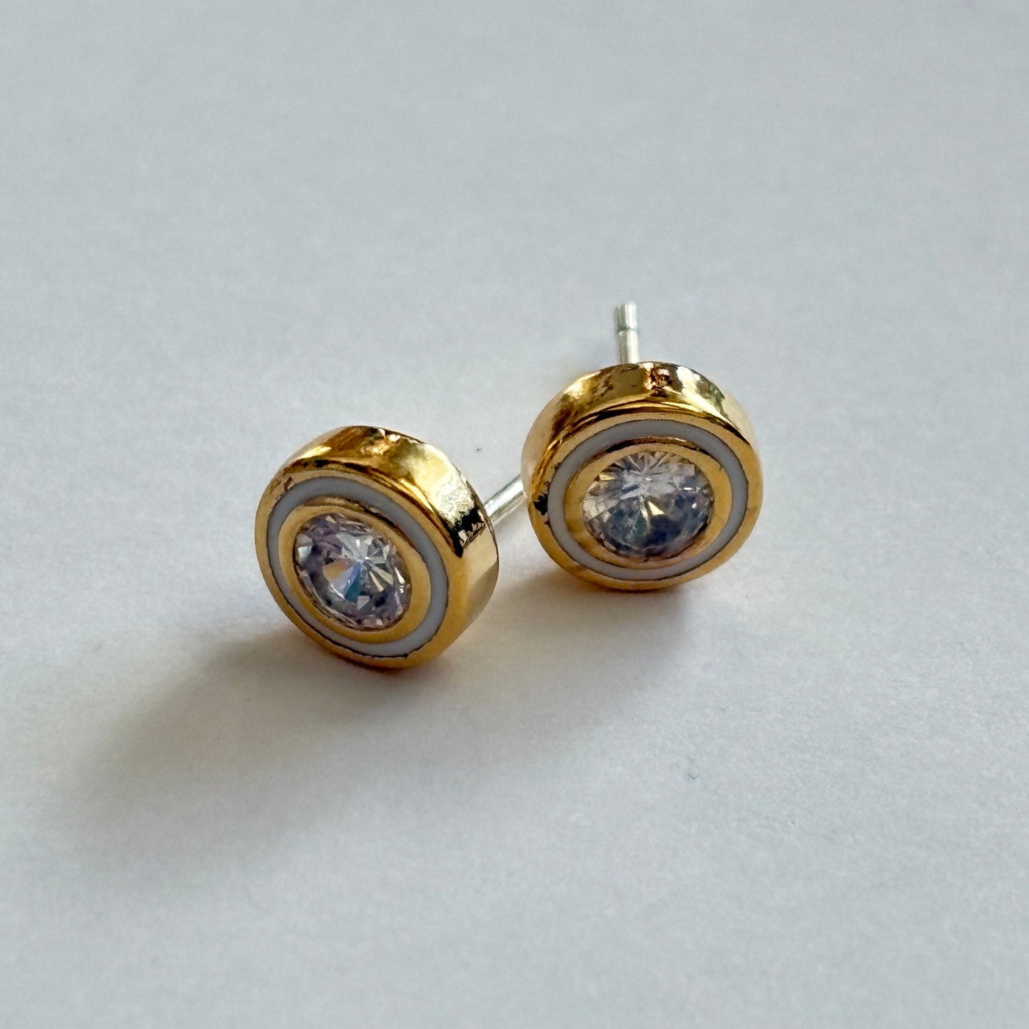 2 Circle Stud Earrings