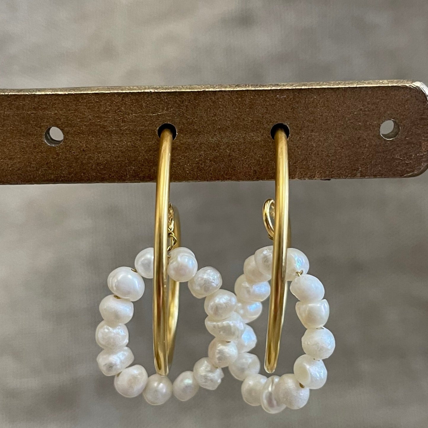 Dana Hoop Stud Earrings