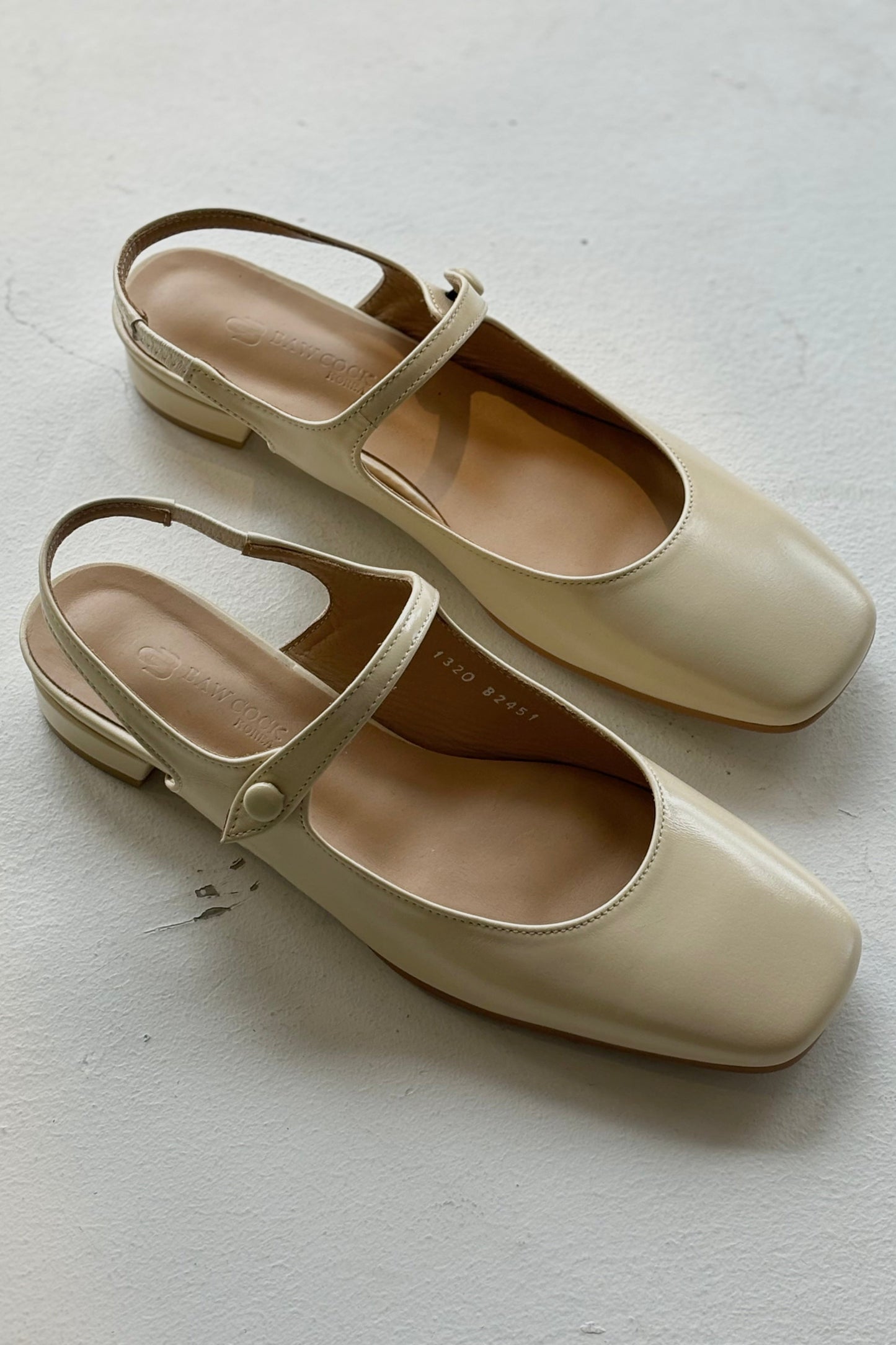 THE NATALIE Square Toe Ballet Kitten Heels