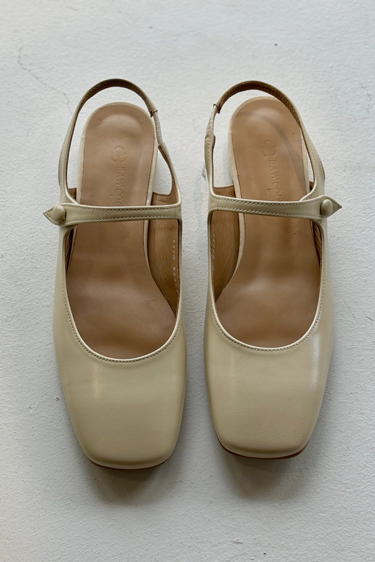 THE NATALIE Square Toe Ballet Kitten Heels
