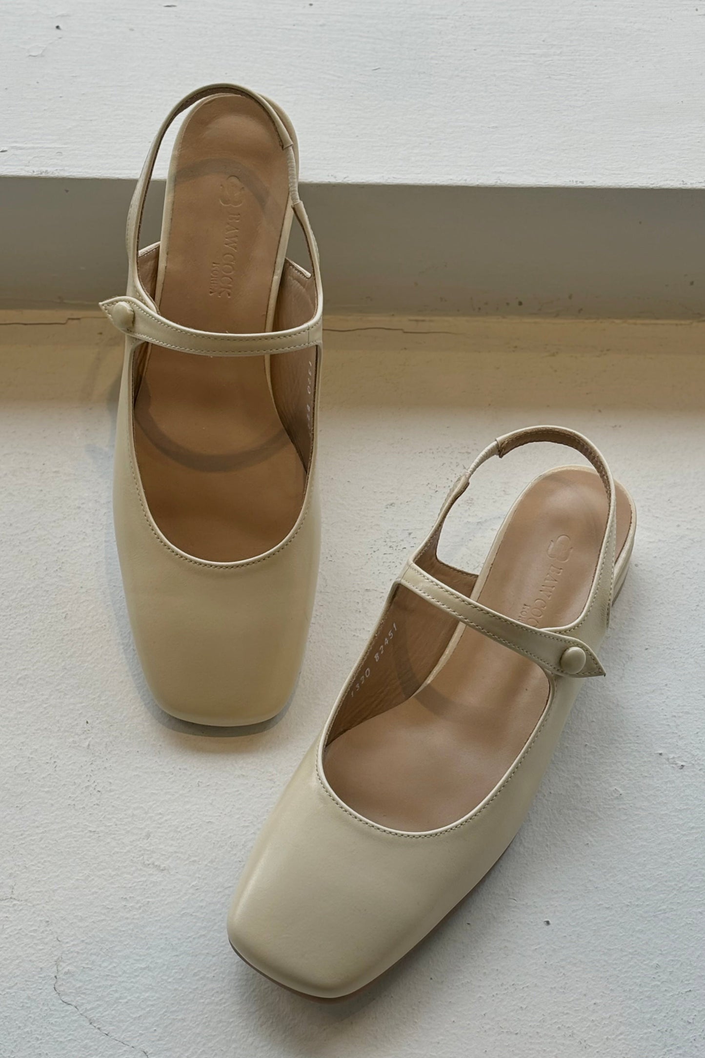 THE NATALIE Square Toe Ballet Kitten Heels