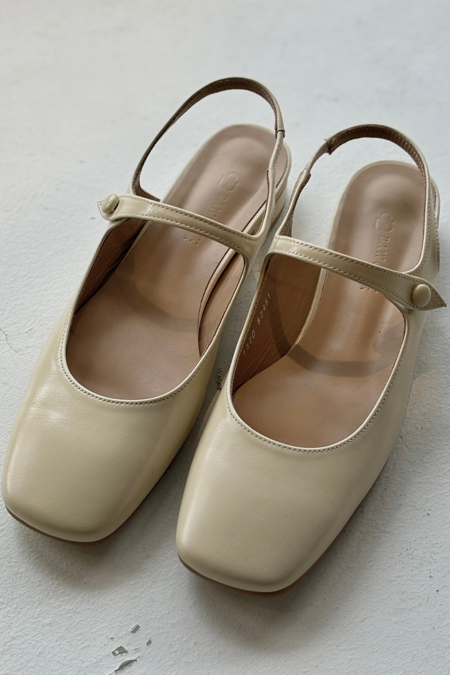 THE NATALIE Square Toe Ballet Kitten Heels