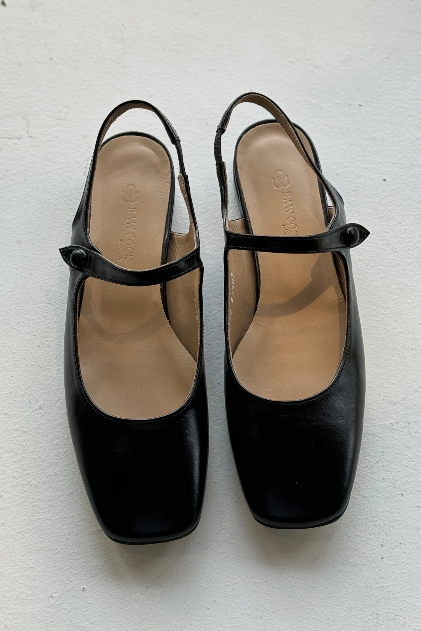 THE NATALIE Square Toe Ballet Kitten Heels