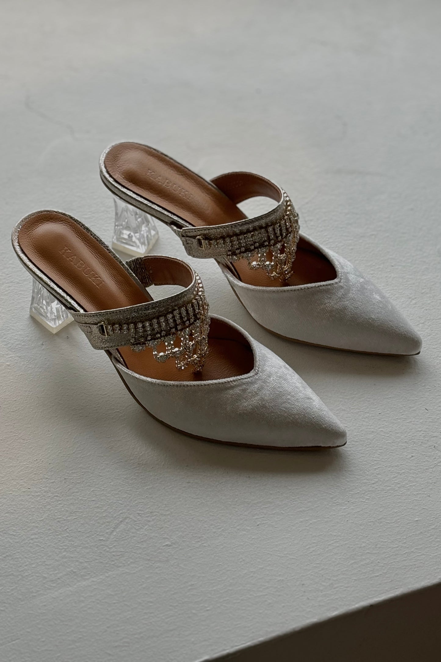 THE BOHEMIA Jeweled Velvet Mule