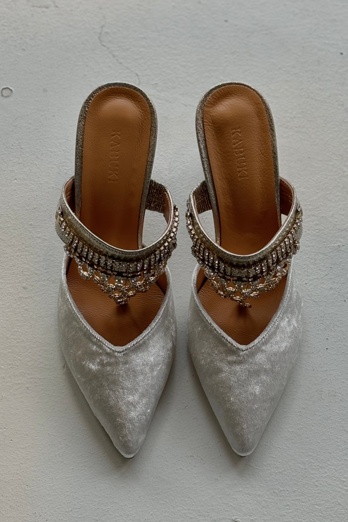 THE BOHEMIA Jeweled Velvet Mule
