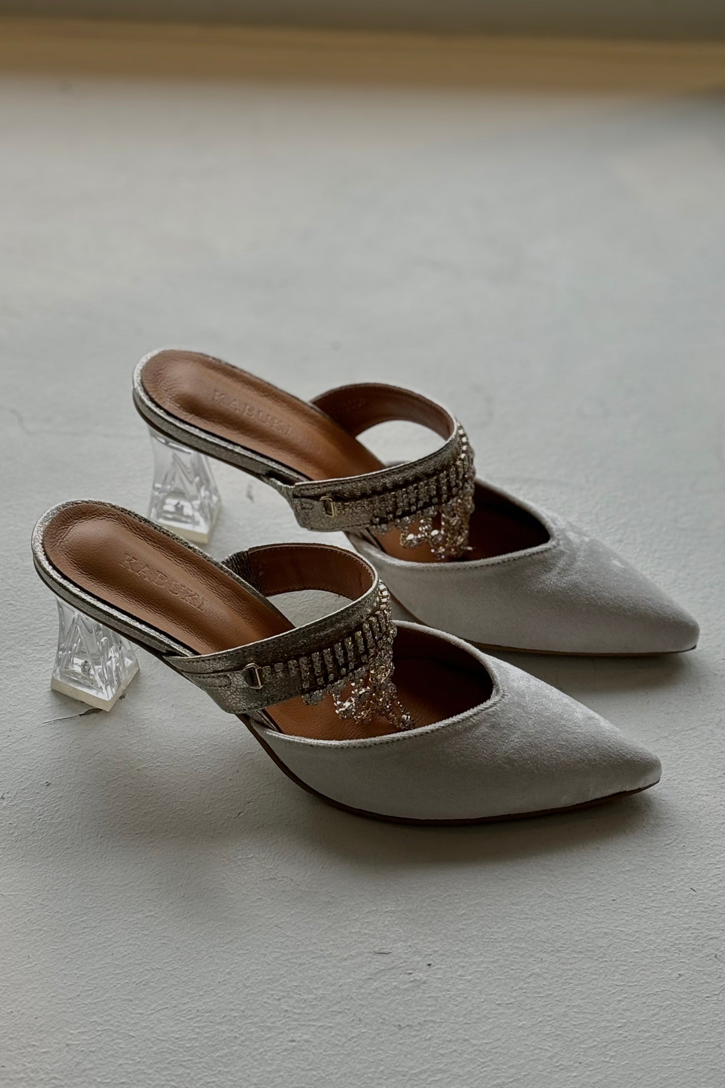 THE BOHEMIA Jeweled Velvet Mule