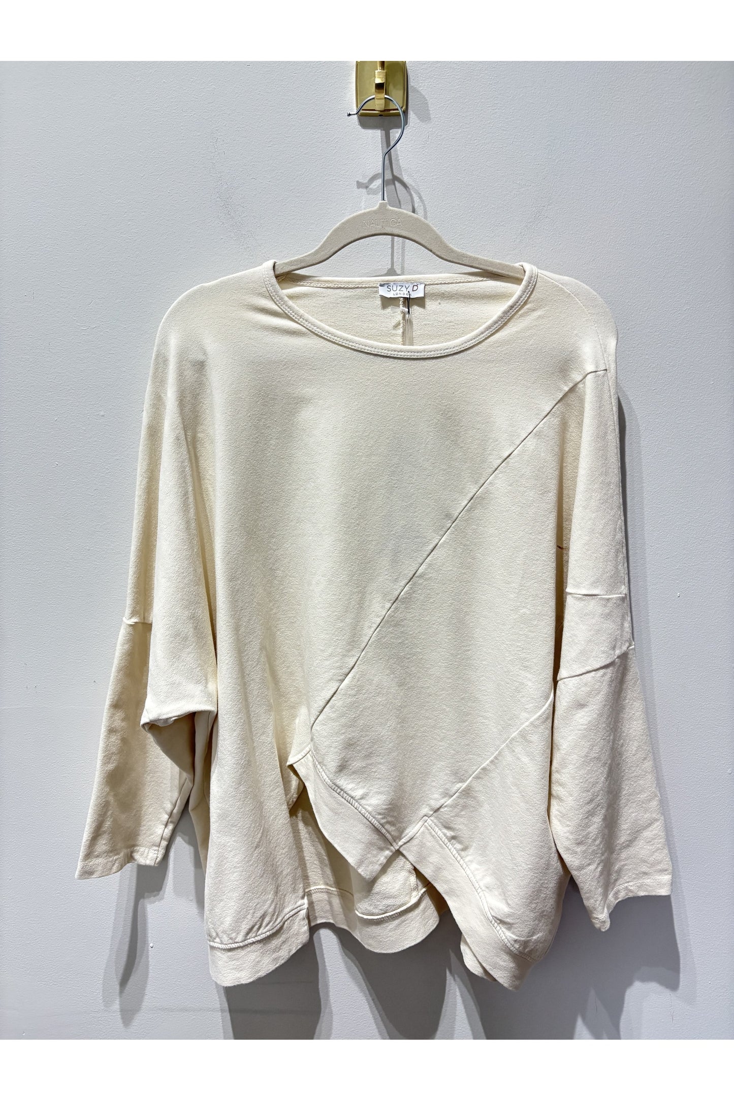 Yonella Oversize Raw Seam Sweatshirt