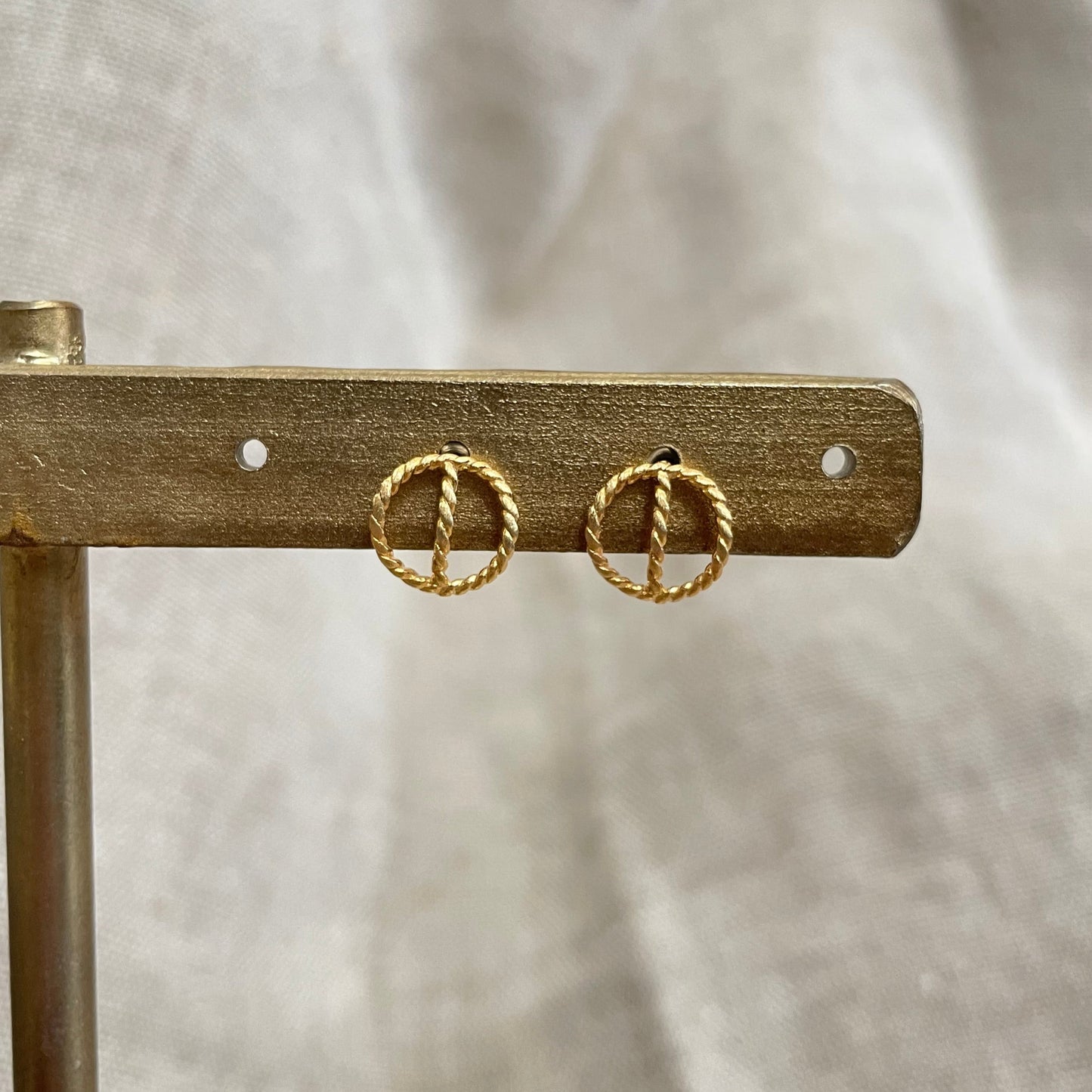 Twisted Circle Earrings