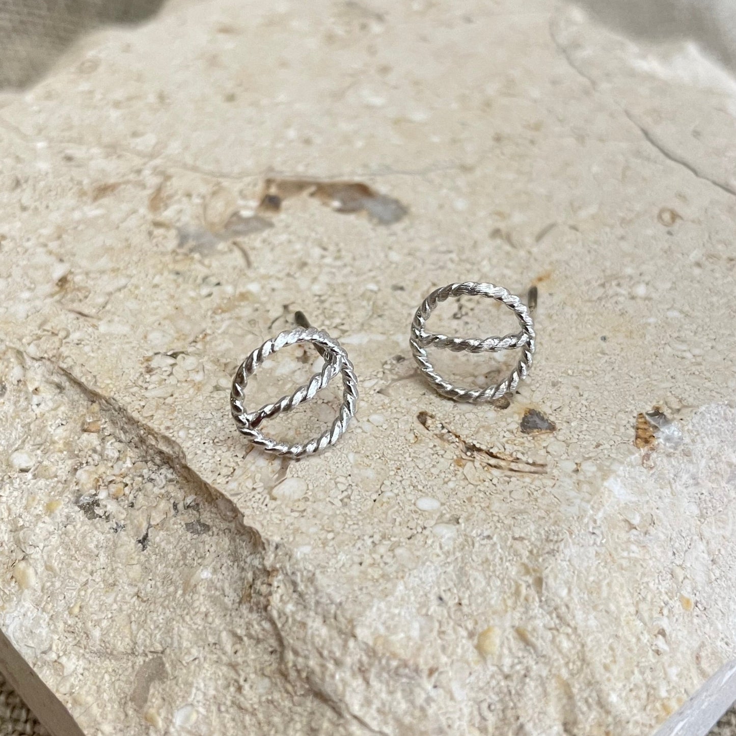 Twisted Circle Earrings