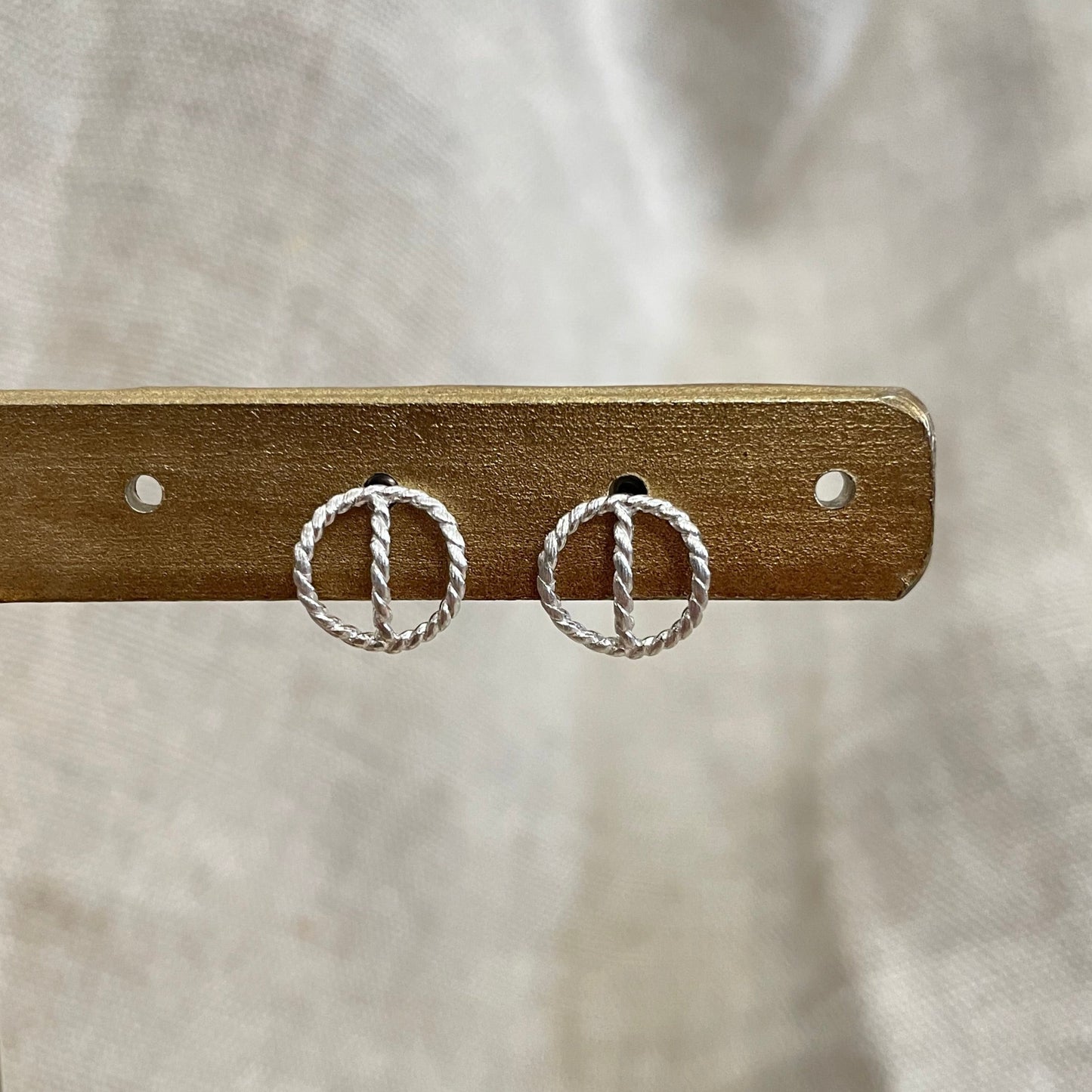 Twisted Circle Earrings