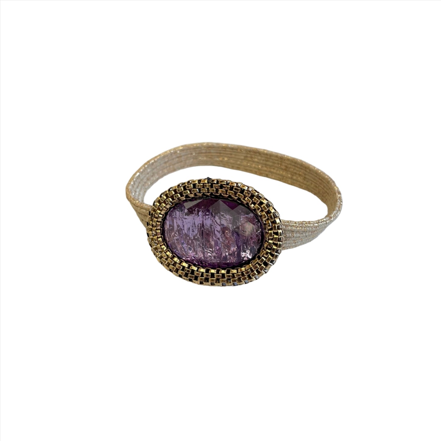 Big Jeweled Bracelet & Hair Tie