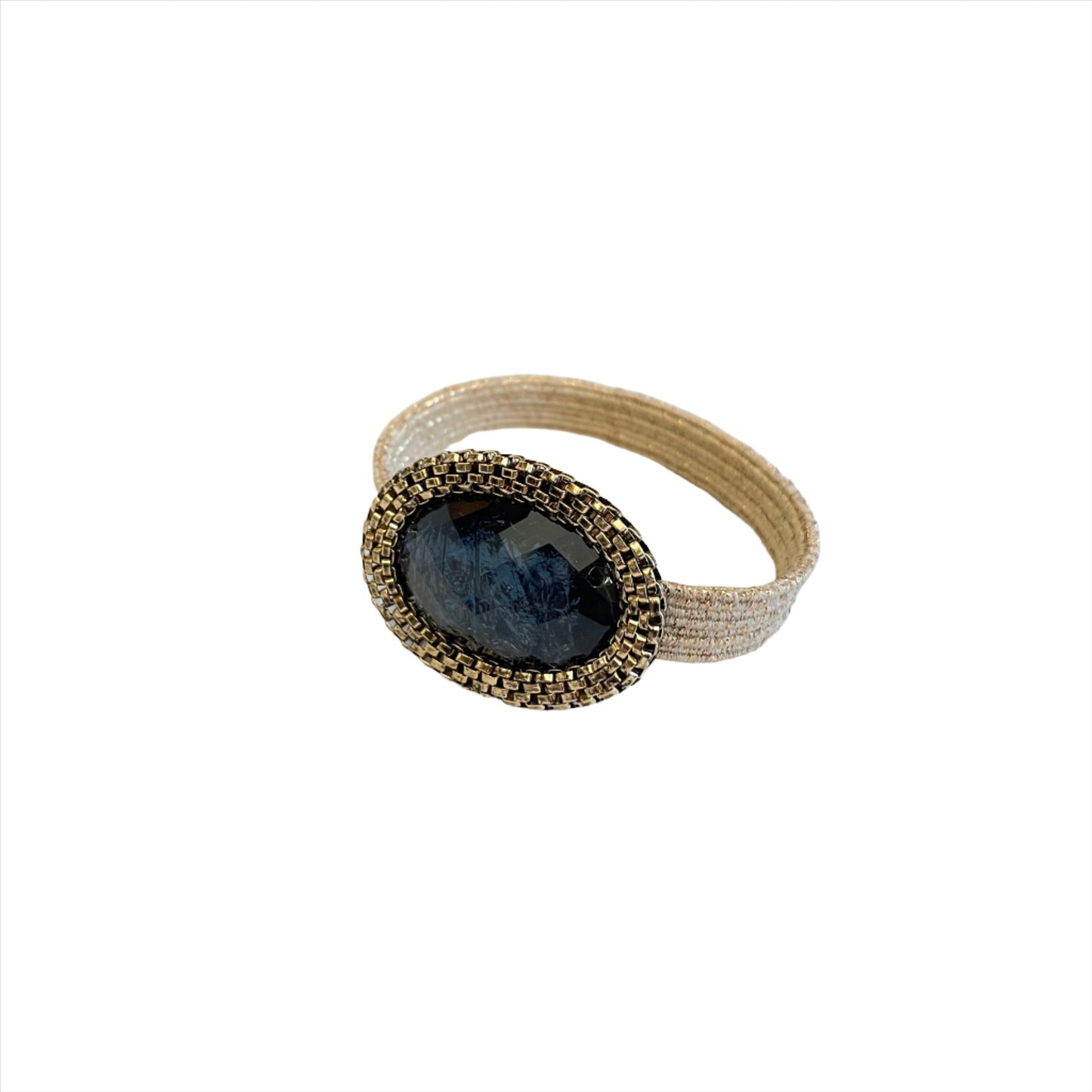 Big Jeweled Bracelet & Hair Tie