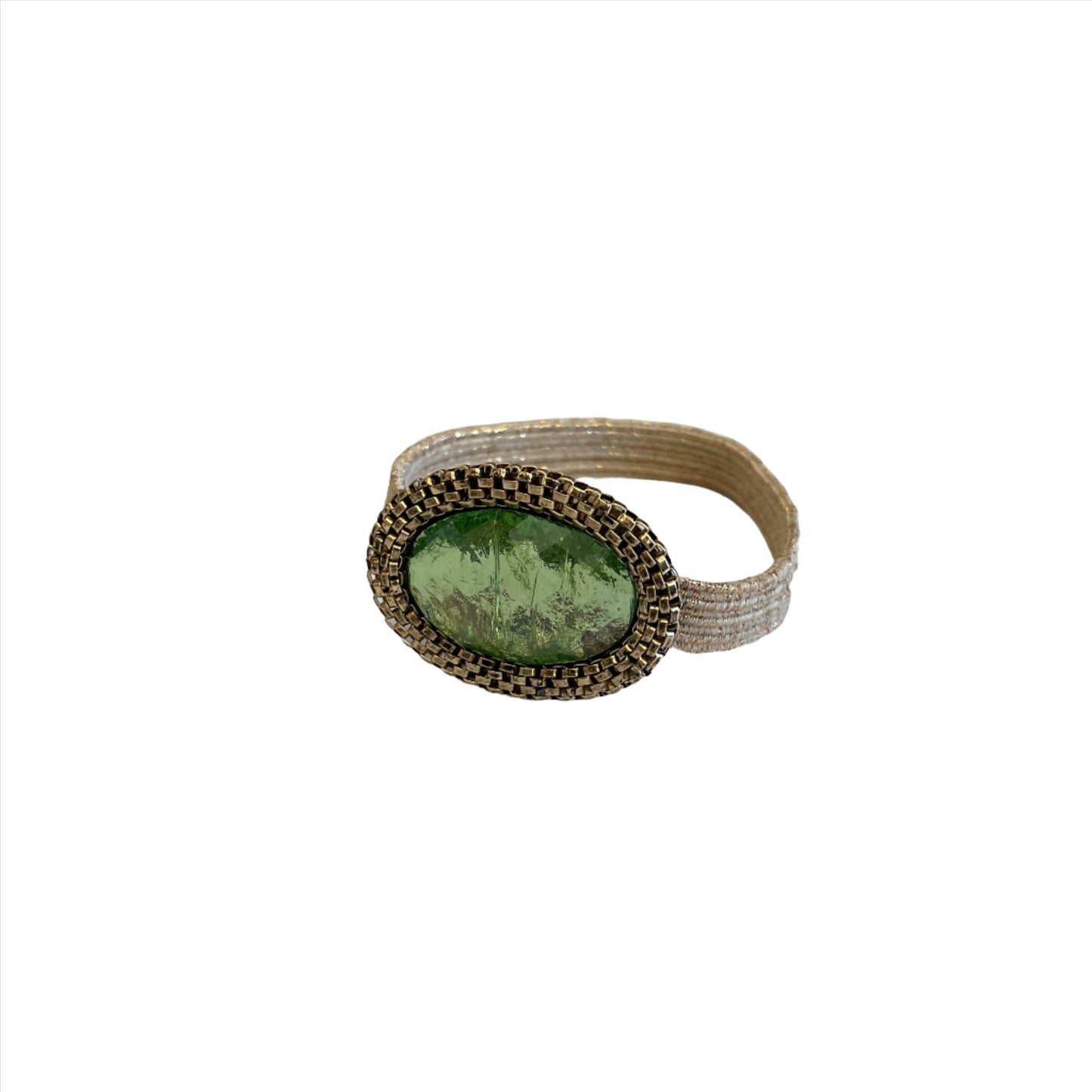 Big Jeweled Bracelet & Hair Tie