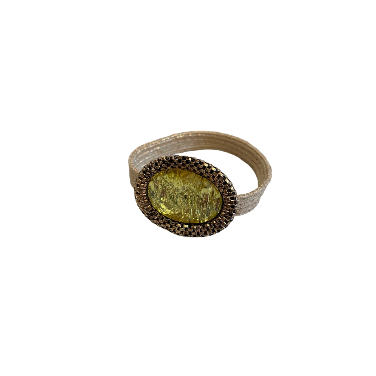 Big Jeweled Bracelet & Hair Tie