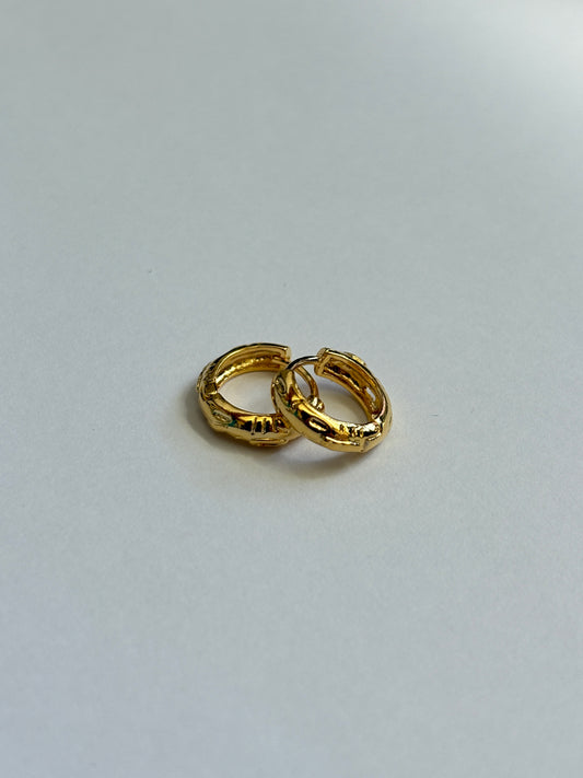 Tapestry Huggie Hoop Earrings