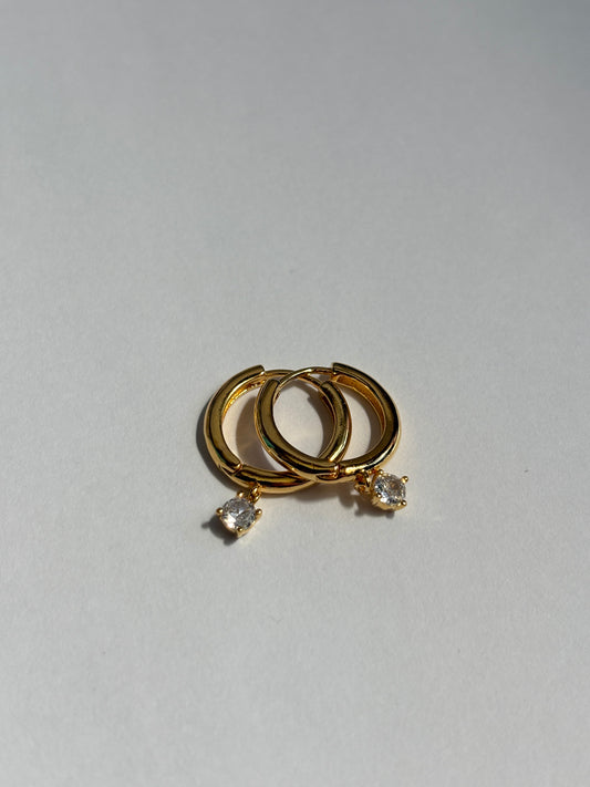 Sarah Huggie Hoop Earrings