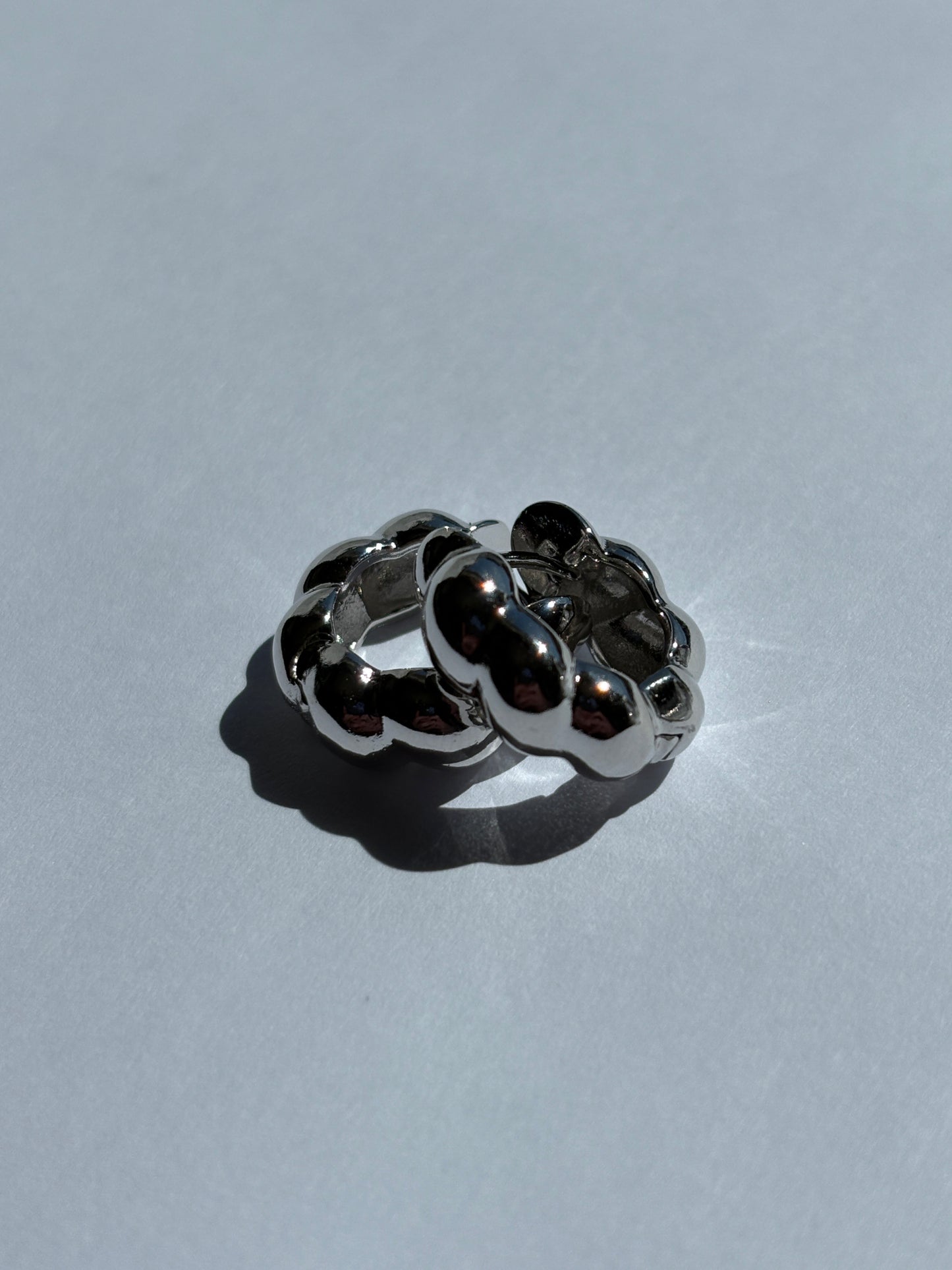 Bubble Huggie Hoop Earrings