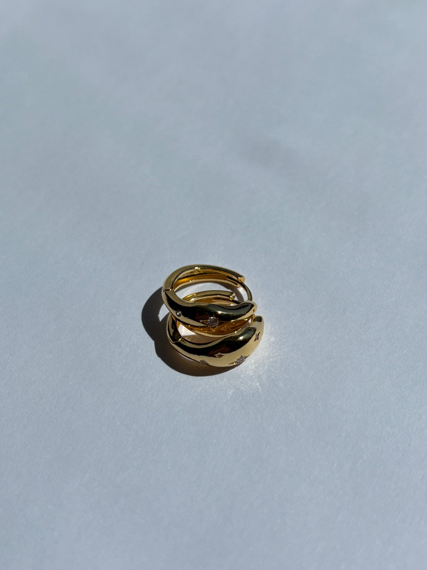 Meryl Huggie Hoop Earrings