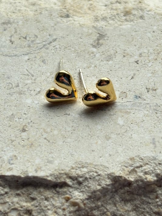 Broken Hearted Stud Earrings