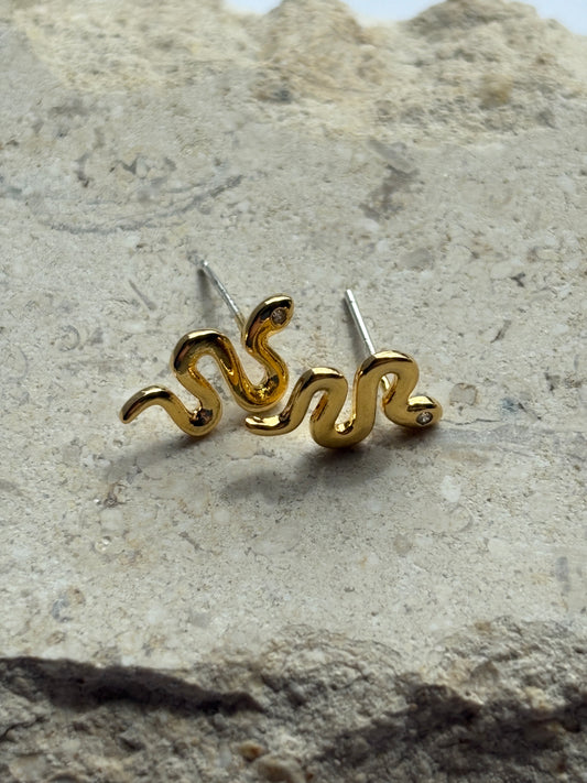Sneaky Snake Stud Earrings