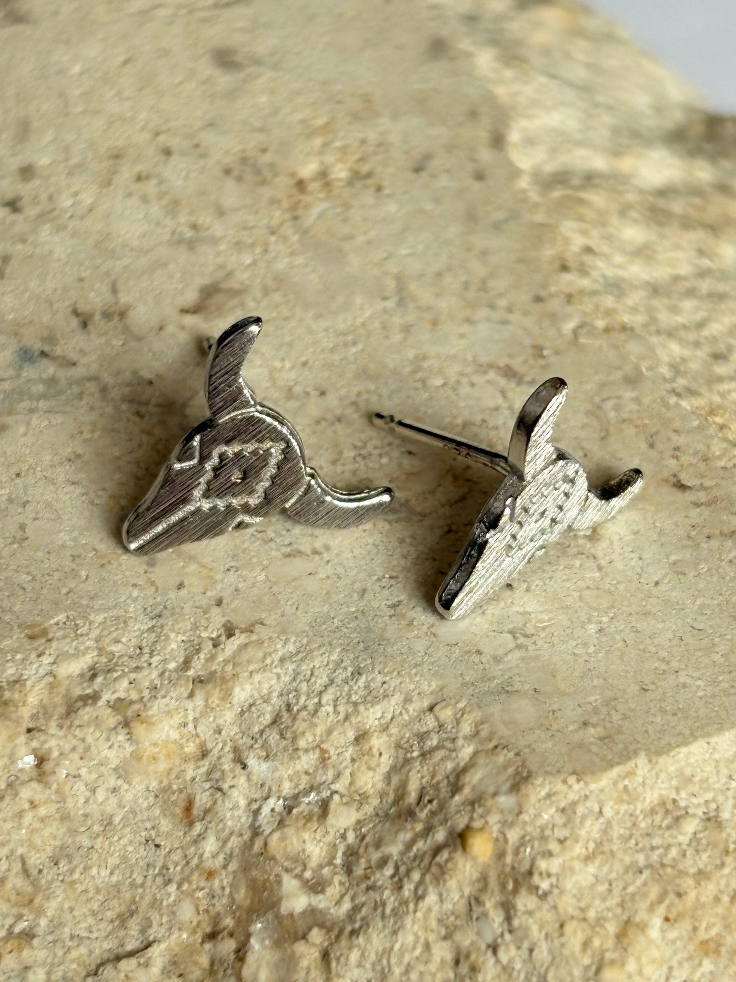 Western Bull Stud Earrings