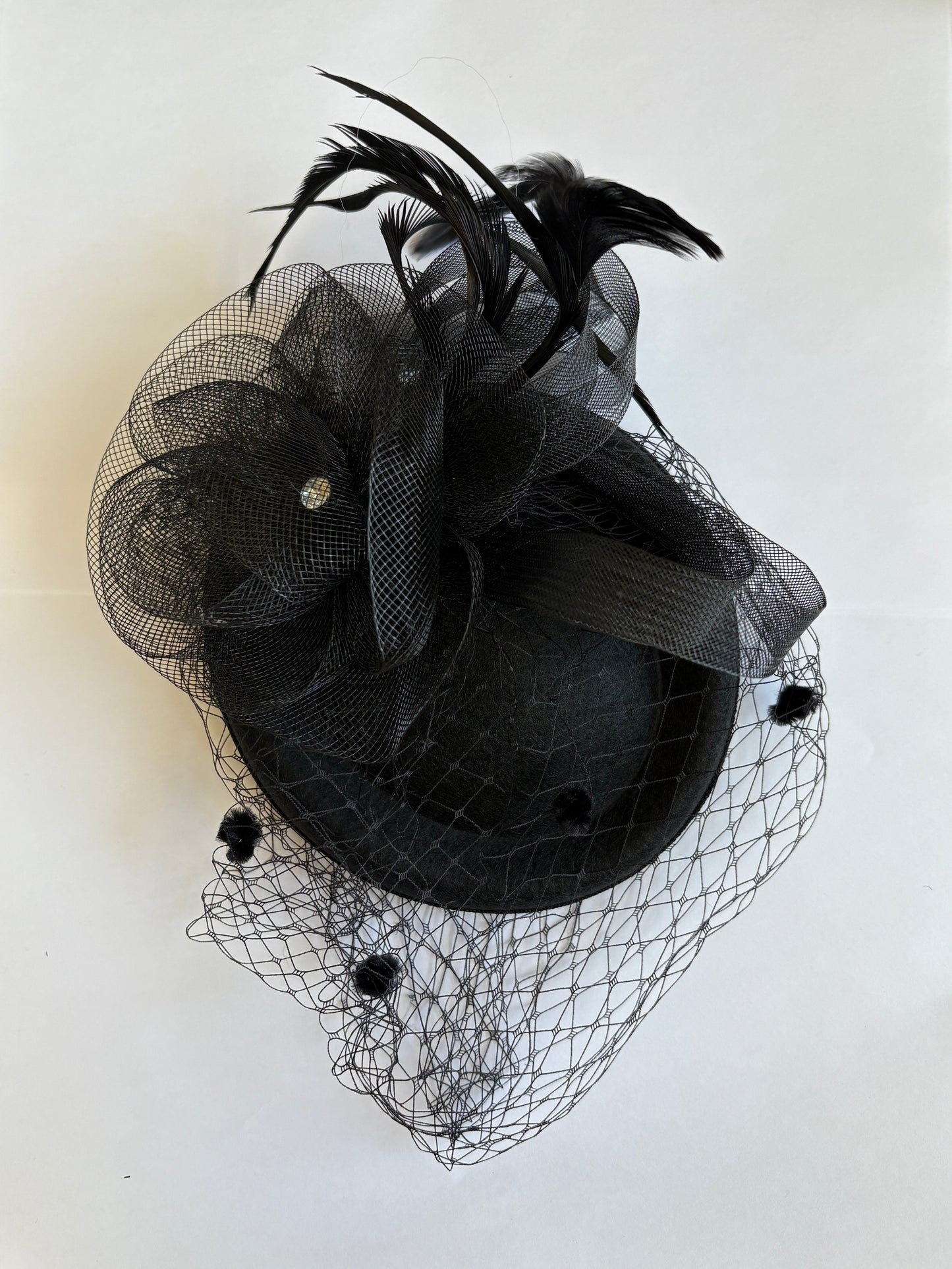 Black Derby Fascinator
