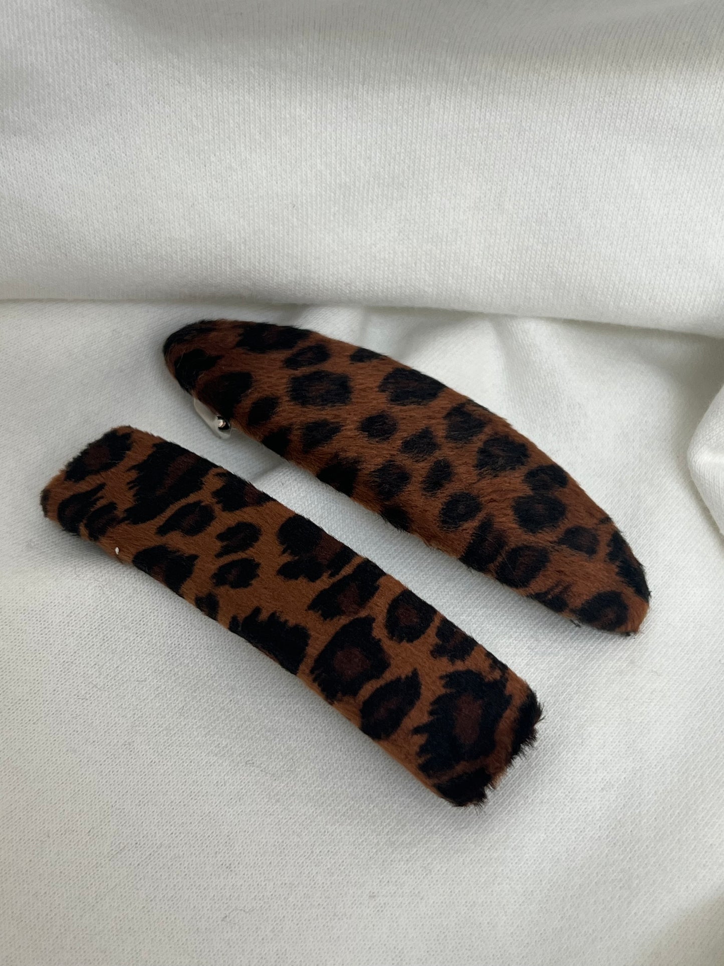 Leopard Print Hair Clips