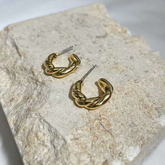 Don't Get it Twisted Hoop Earrings