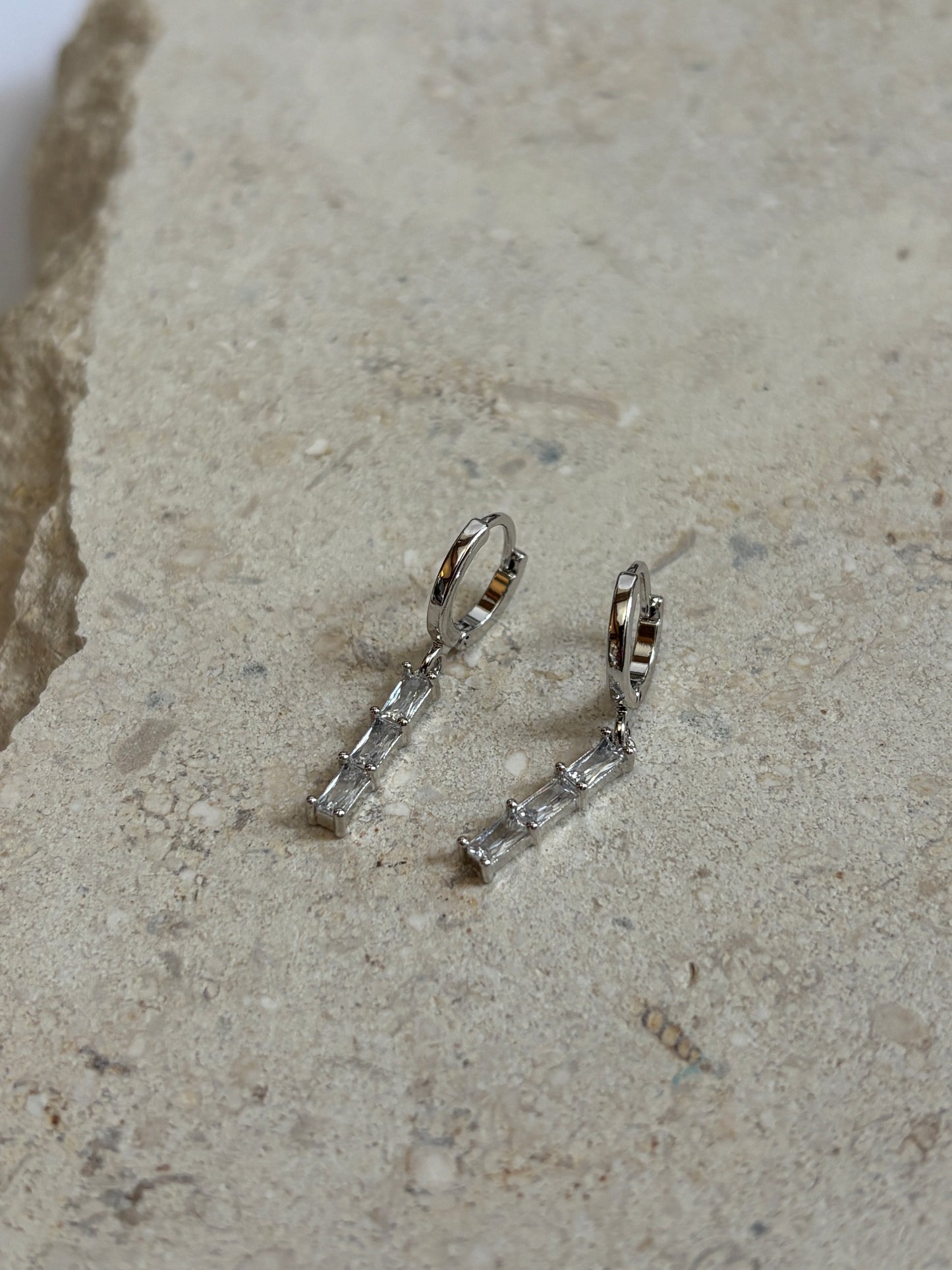 Triple Diamond Earrings