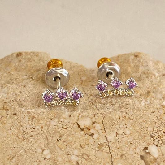 Little Crown Stud Earrings