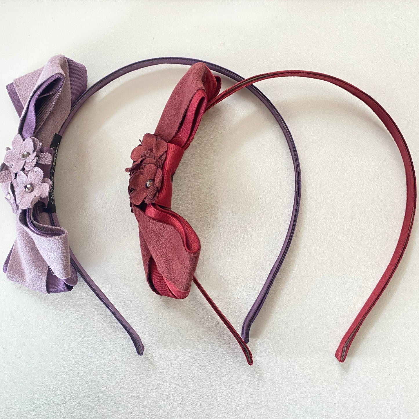 Velvet Satin Flower Headband