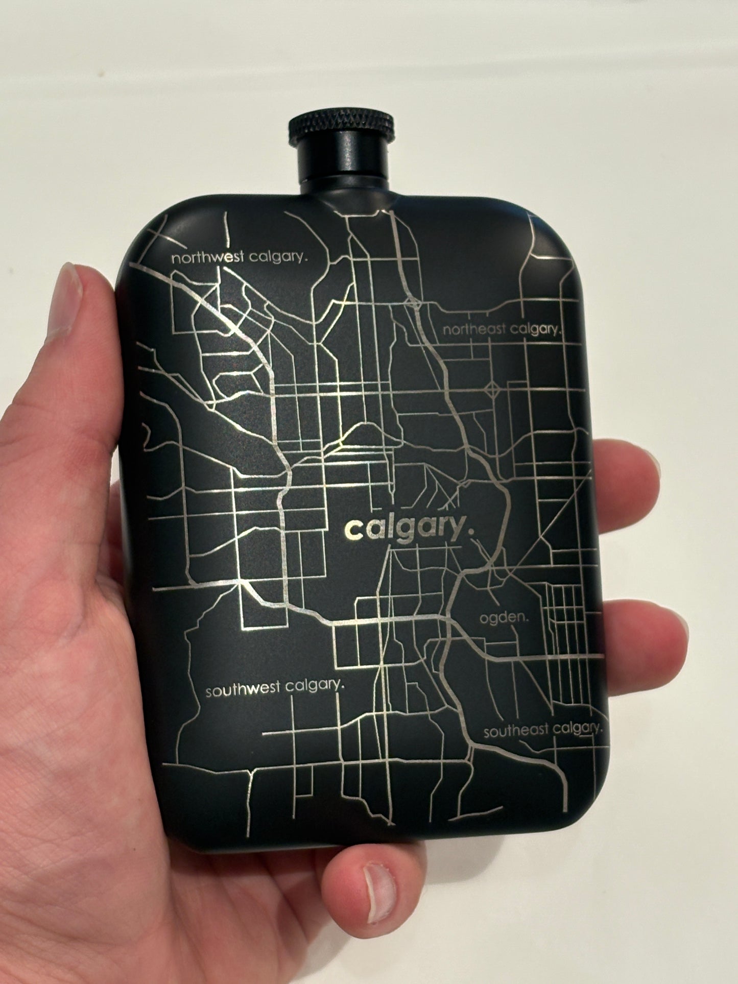 Custom Etched Flask | Calgary Alberta